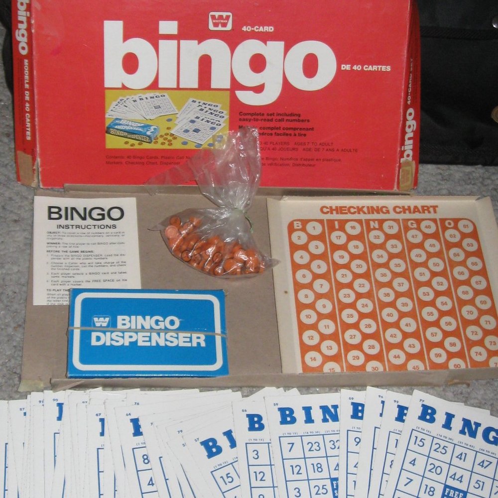 Bingo vintage board game Whitman 1974 Edition complete